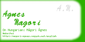 agnes magori business card