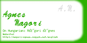 agnes magori business card